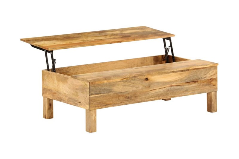 Sohvapöytä kiinteä mangopuu 110x55x35 cm - Ruskea - Huonekalut - Pöytä & ruokailuryhmä - Sohvapöytä
