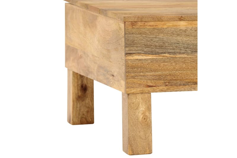 Sohvapöytä kiinteä mangopuu 110x55x35 cm - Ruskea - Huonekalut - Pöytä & ruokailuryhmä - Sohvapöytä
