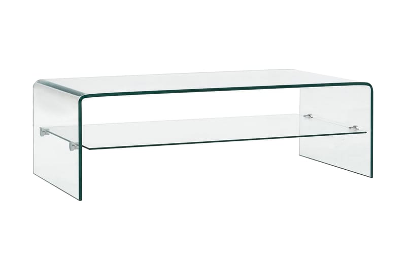 Sohvapöytä kirkas 98x45x31 cm karkaistu lasi - Läpinäkyvä - Huonekalut - Pöytä & ruokailuryhmä - Sohvapöytä