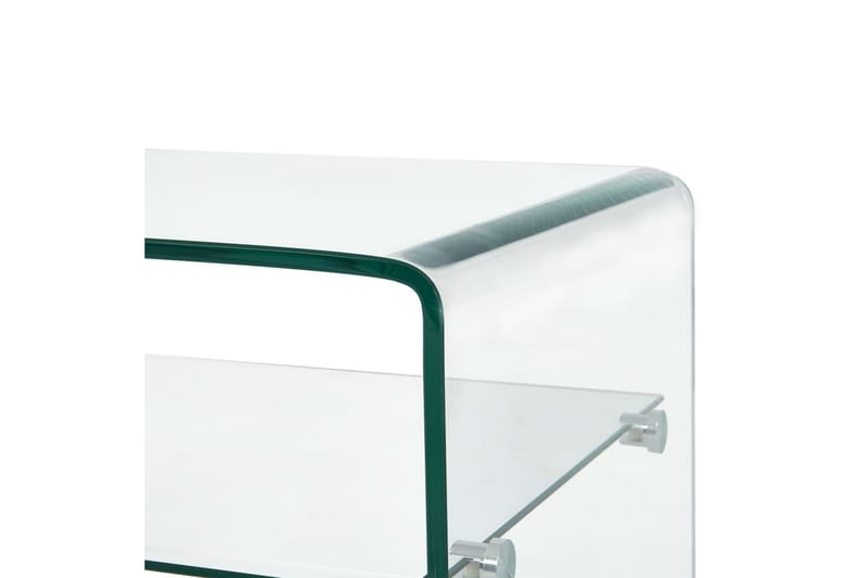 Sohvapöytä kirkas 98x45x31 cm karkaistu lasi - Läpinäkyvä - Huonekalut - Pöytä & ruokailuryhmä - Sohvapöytä