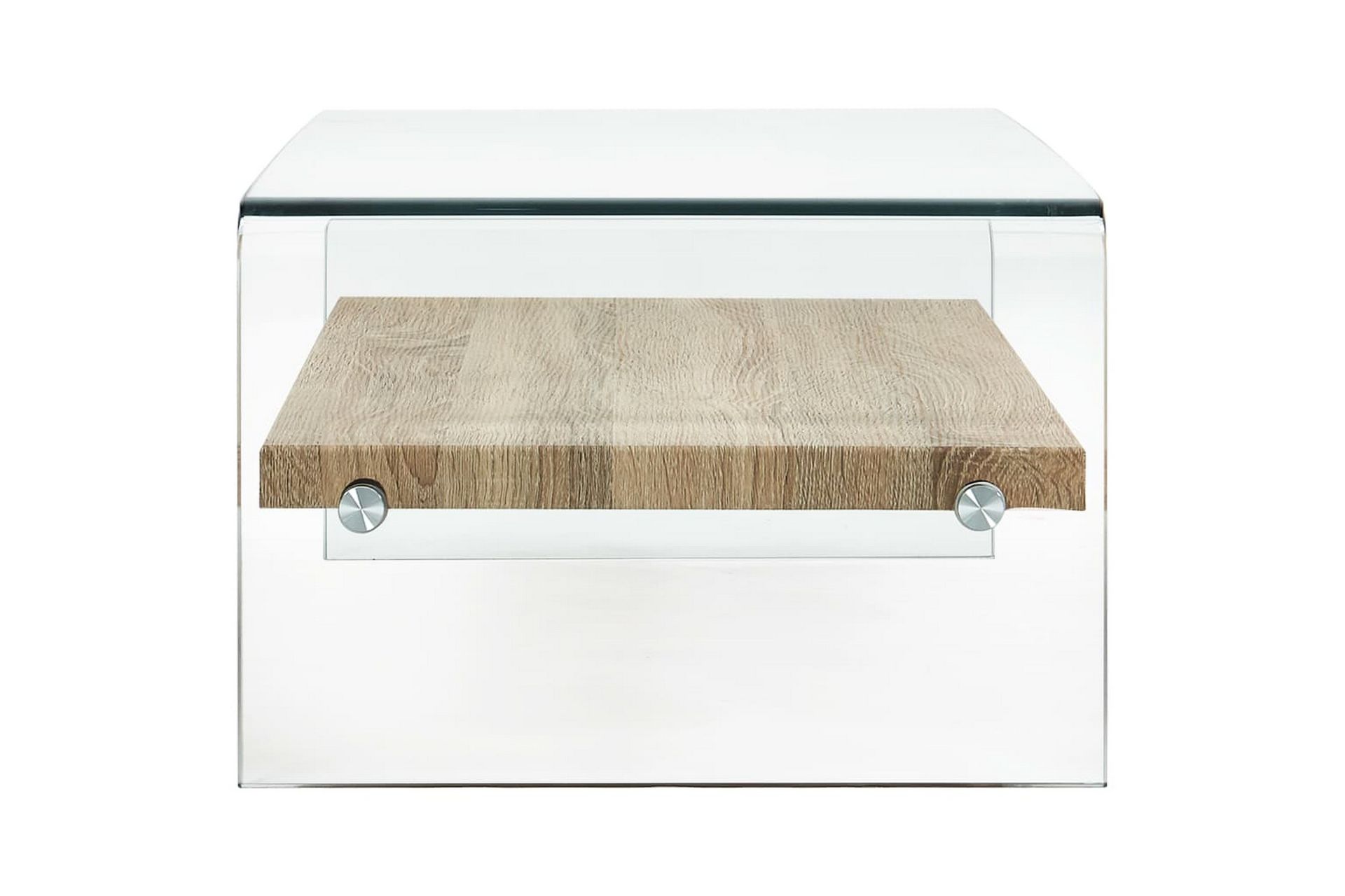 Sohvapöytä kirkas 98x45x31 cm karkaistu lasi - Läpinäkyvä - Huonekalut - Pöytä & ruokailuryhmä - Sohvapöytä