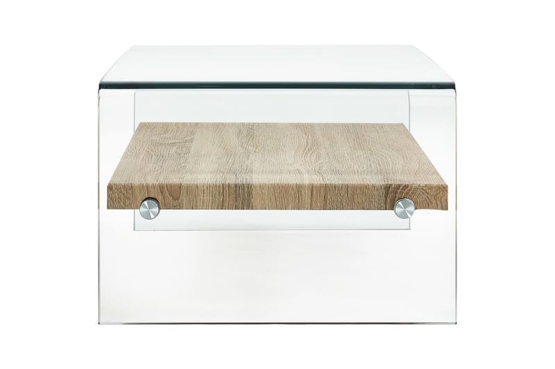 Sohvapöytä kirkas 98x45x31 cm karkaistu lasi - Läpinäkyvä - Huonekalut - Pöytä & ruokailuryhmä - Sohvapöytä