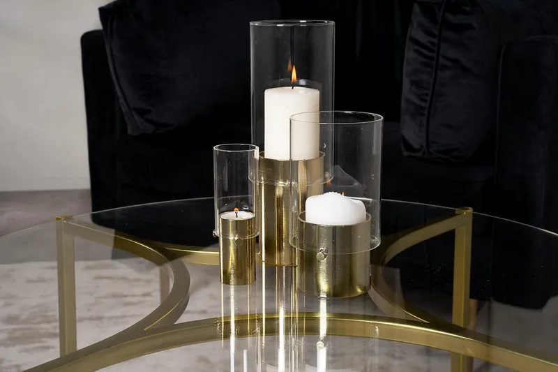 Sohvapöytä Kivik Pyöreä 75cm - Läpinäkyvä - Huonekalut - Pöytä & ruokailuryhmä - Sohvapöytä