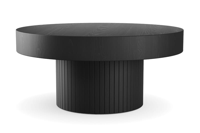 Sohvapöytä Kopparbo 75 cm Pyöreä, Musta Puu