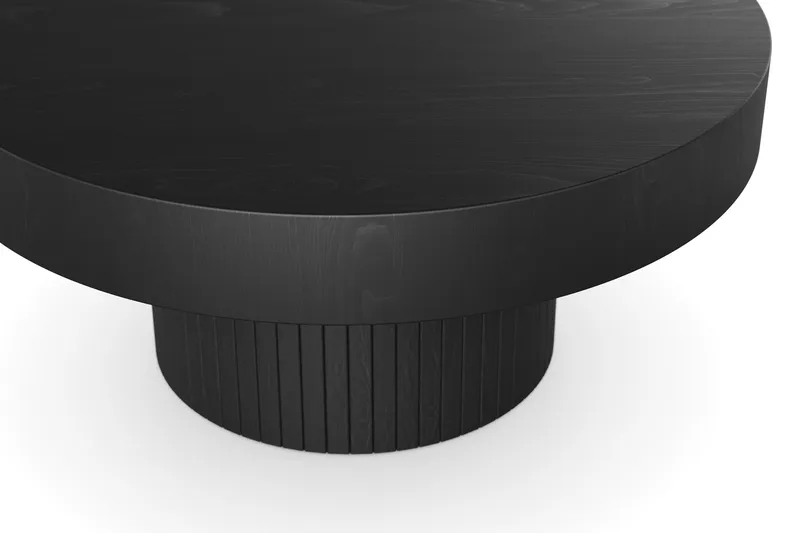 Sohvapöytä Kopparbo 75 cm Pyöreä - Musta Puu - Huonekalut - Pöytä & ruokailuryhmä - Sohvapöytä