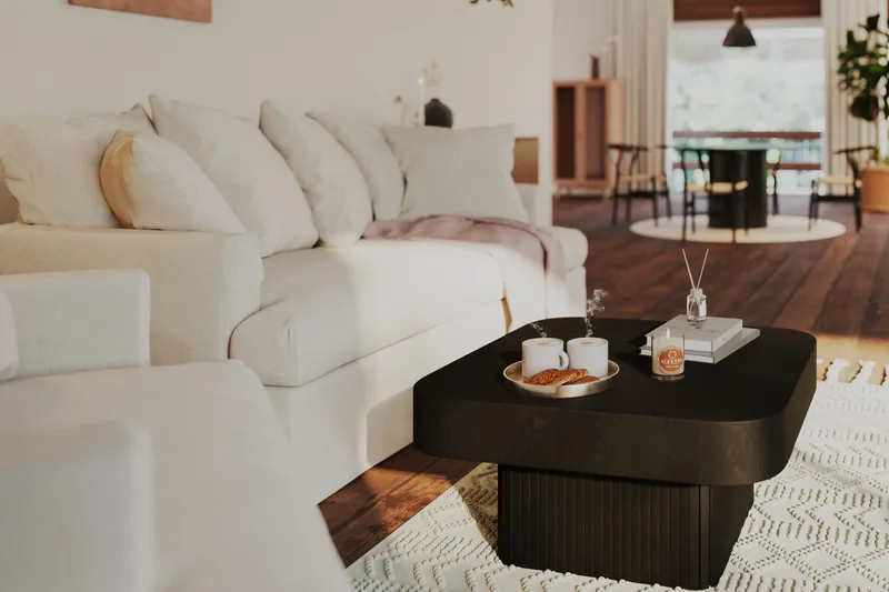 Sohvapöytä Kopparbo 80 cm - Musta Puu - Huonekalut - Pöytä & ruokailuryhmä - Sohvapöytä