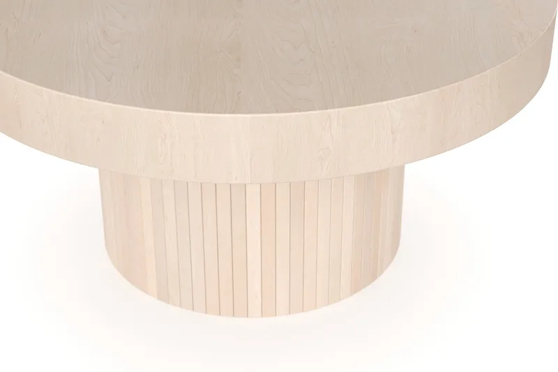 Sohvapöytä Kopparbo 90 cm Pyöreä - Vaalea valkolakattu tammi - Huonekalut - Pöytä & ruokailuryhmä - Sohvapöytä