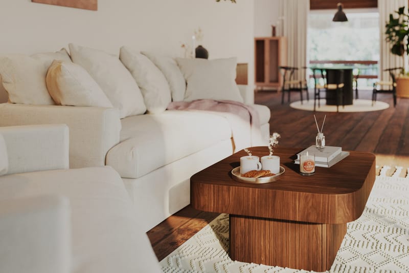 Sohvapöytä Kopparbo - Tummanruskea pähkinäpuu - Huonekalut - Pöytä & ruokailuryhmä - Sohvapöytä