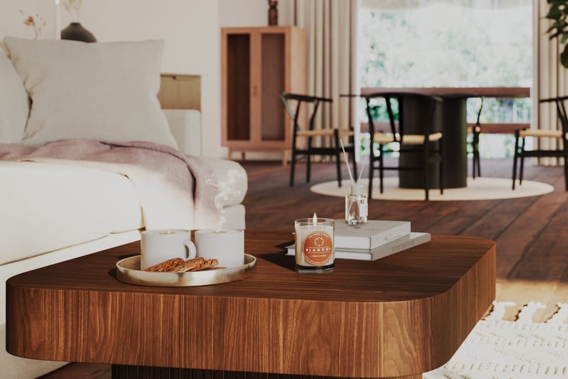 Sohvapöytä Kopparbo - Tummanruskea pähkinäpuu - Huonekalut - Pöytä & ruokailuryhmä - Sohvapöytä