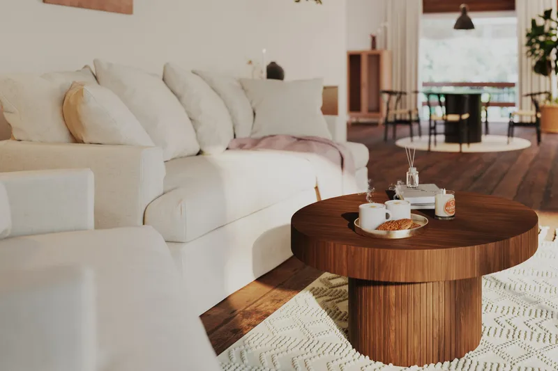 Sohvapöytä Kopparbo - Pähkinäpuu / Puu / Tummanruskea - Huonekalut - Pöytä & ruokailuryhmä - Sohvapöytä