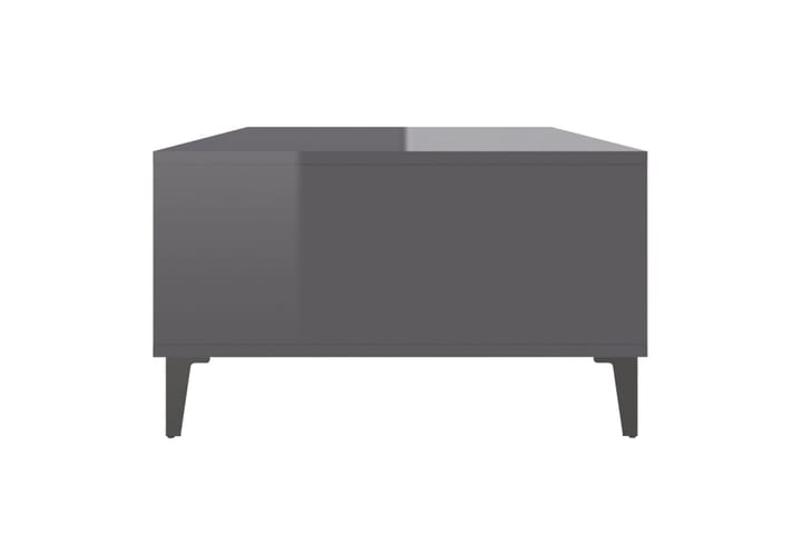 Sohvapöytä korkeakiilto harmaa 103,5x60x35 cm lastulevy - Harmaa - Sohvapöytä