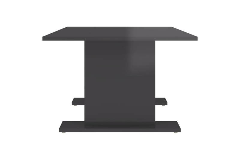 Sohvapöytä korkeakiilto harmaa 103,5x60x40 cm lastulevy - Huonekalut - Pöytä & ruokailuryhmä - Sohvapöytä