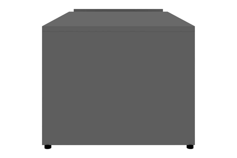 Sohvapöytä korkeakiilto harmaa 90x45x35 cm lastulevy - Harmaa - Huonekalut - Pöytä & ruokailuryhmä - Sohvapöytä