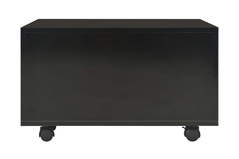 Sohvapöytä korkeakiilto musta 60x60x35 cm lastulevy - Musta - Huonekalut - Pöytä & ruokailuryhmä - Sohvapöytä