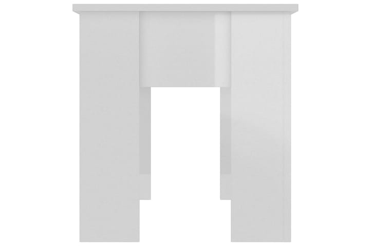 Sohvapöytä korkeakiilto valkoinen 101x49x52 cm tekninen puu - Valkoinen - Sohvapöytä