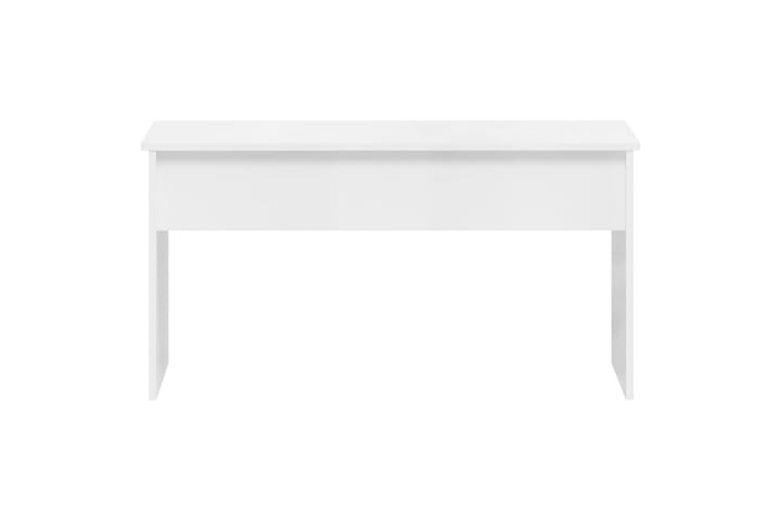 Sohvapöytä korkeakiilto valkoinen 102x50,5x52,5 cm tekninen - Valkoinen - Sohvapöytä