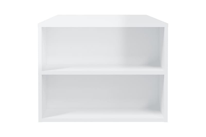 Sohvapöytä korkeakiilto valkoinen 102x55x42 cm tekninen puu - Valkoinen - Huonekalut - Pöytä & ruokailuryhmä - Sohvapöytä