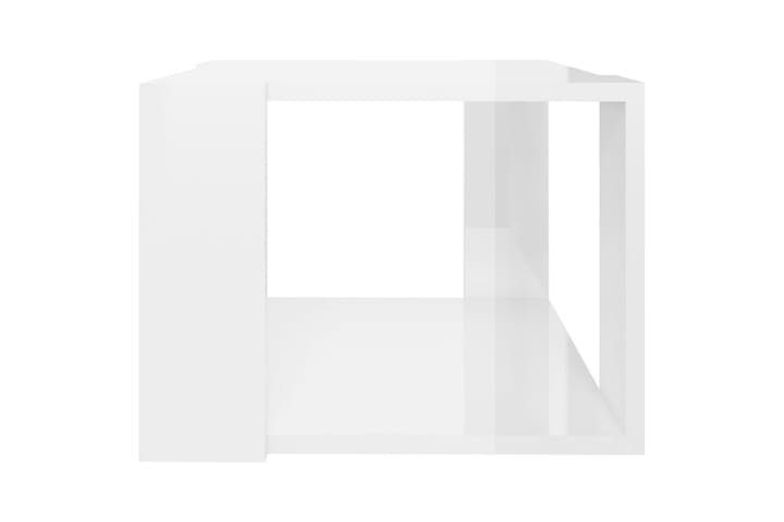 Sohvapöytä korkeakiilto valkoinen 40x40x30 cm lastulevy - Sohvapöytä
