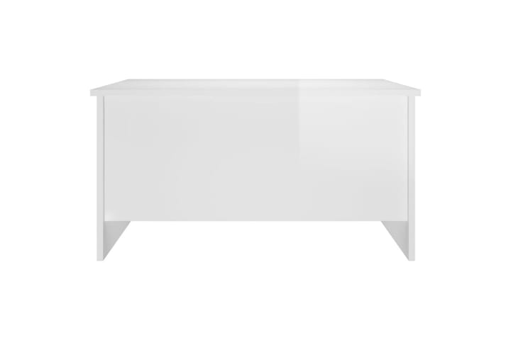 Sohvapöytä korkeakiilto valkoinen 80x55,5x41,5 cm tekninen p - Valkoinen - Sohvapöytä