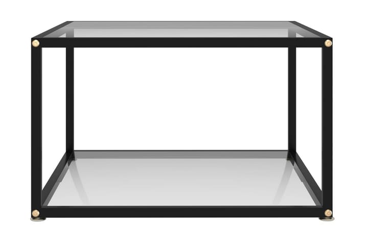 Sohvapöytä läpinäkyvä 60x60x35 cm karkaistu lasi - Läpinäkyvä - Sohvapöytä