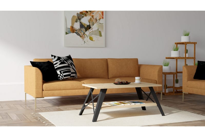 Sohvapöytä Laggartorp 98x43x98 cm - Sininen - Huonekalut - Pöytä & ruokailuryhmä - Sohvapöytä