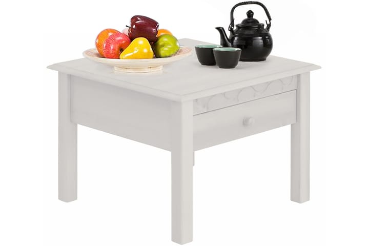 Sohvapöytä Larens 60 cm - Valkoinen - Sohvapöytä