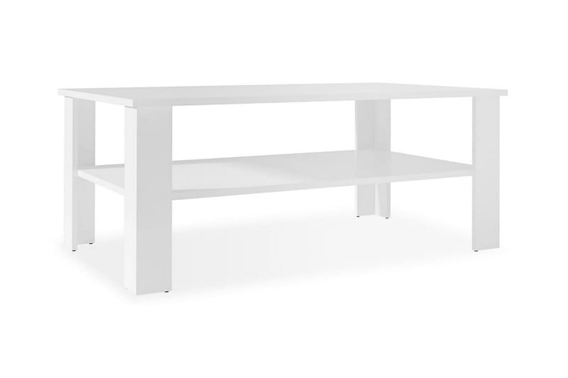 Sohvapöytä lastulevy 100x59x42 cm valkoinen - Valkoinen - Huonekalut - Pöytä & ruokailuryhmä - Sohvapöytä