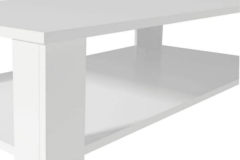 Sohvapöytä lastulevy 100x59x42 cm valkoinen - Valkoinen - Huonekalut - Pöytä & ruokailuryhmä - Sohvapöytä