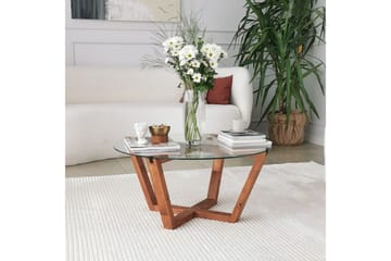 Sohvapöytä Lilya 75x35x75 cm - Ruskea - Huonekalut - Pöytä & ruokailuryhmä - Sohvapöytä