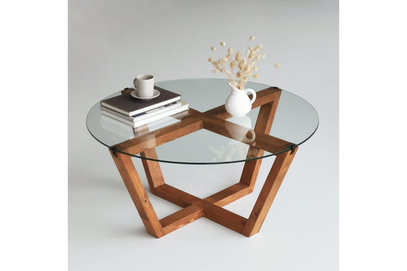 Sohvapöytä Lilya 75x35x75 cm - Ruskea - Huonekalut - Pöytä & ruokailuryhmä - Sohvapöytä