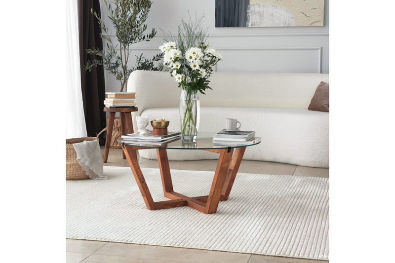 Sohvapöytä Lilya 75x35x75 cm - Ruskea - Huonekalut - Pöytä & ruokailuryhmä - Sohvapöytä