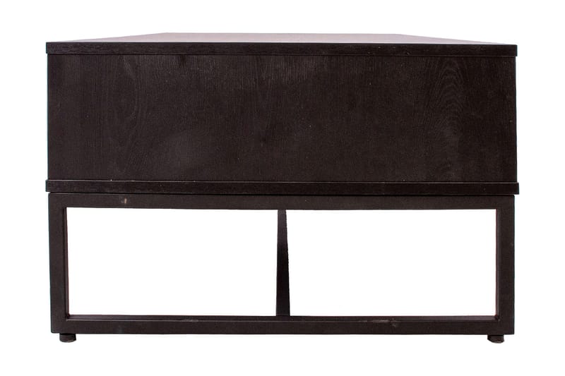 Sohvapöytä Limmen 110 cm Säilytyksellä 2 laatikkoa - Tammenväri/Musta - Huonekalut - Pöytä & ruokailuryhmä - Sohvapöytä