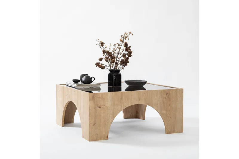 Sohvapöytä Lowan 80 cm - Ruskea - Huonekalut - Pöytä & ruokailuryhmä - Sohvapöytä