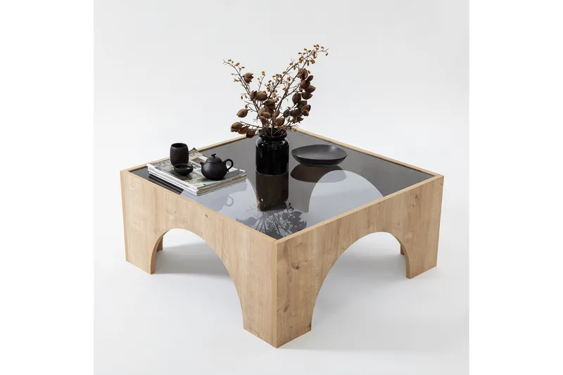 Sohvapöytä Lowan 80 cm - Ruskea - Huonekalut - Pöytä & ruokailuryhmä - Sohvapöytä