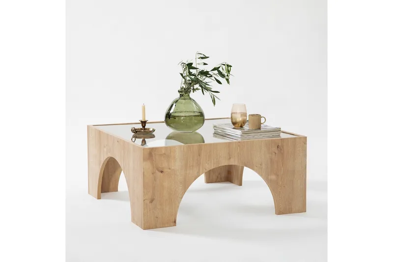Sohvapöytä Lowan 80 cm - Tammi - Huonekalut - Pöytä & ruokailuryhmä - Sohvapöytä