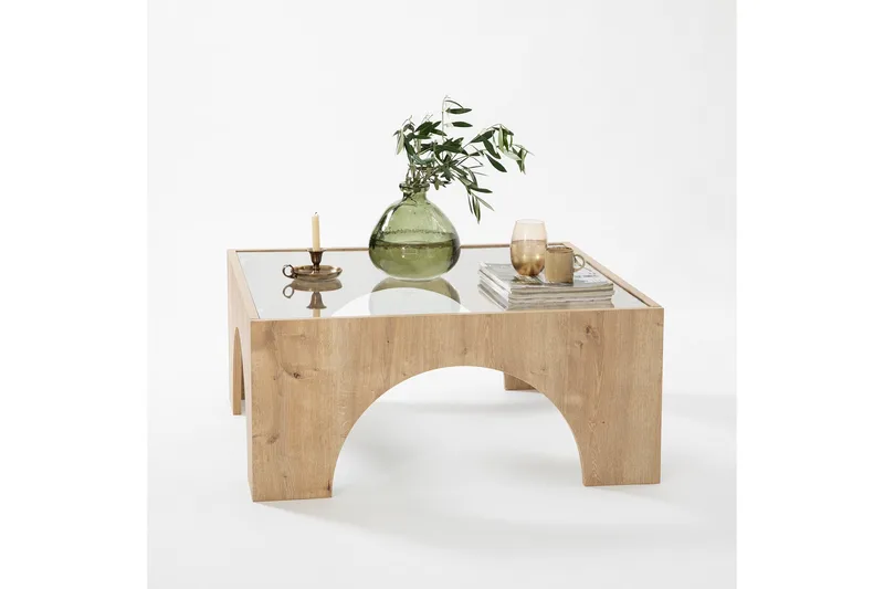 Sohvapöytä Lowan 80 cm - Tammi - Huonekalut - Pöytä & ruokailuryhmä - Sohvapöytä