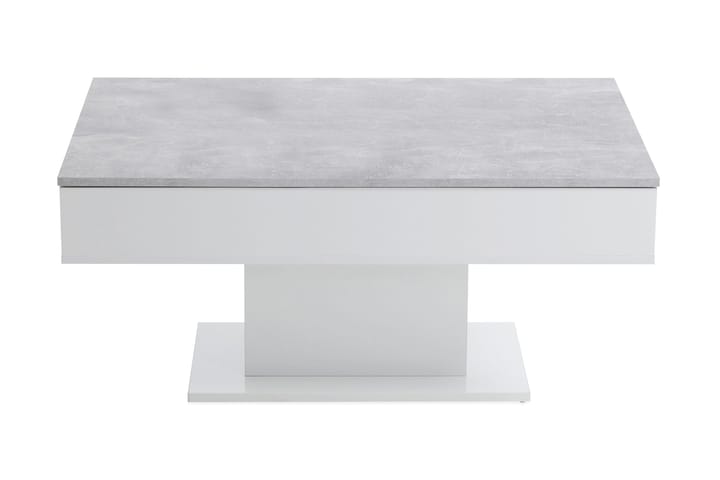 Sohvapöytä Luchansky 100 cm - Betoninharmaa/Valkoinen - Sohvapöytä