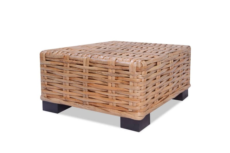 Sohvapöytä luonnollinen rottinki 45x45x30 cm - Ruskea - Huonekalut - Pöytä & ruokailuryhmä - Sohvapöytä