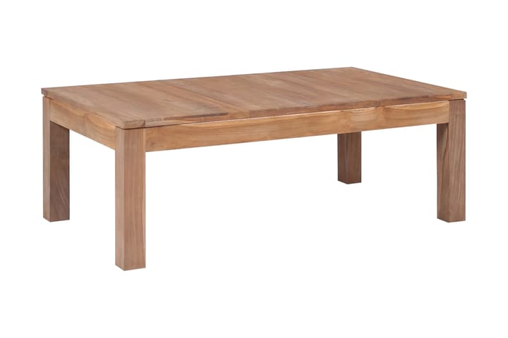 Sohvapöytä luonnollisesti käsitelty tiikki 110x60x40 cm - Ruskea - Sohvapöytä