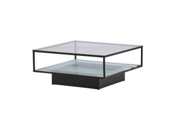 Sohvapöytä Maglehem 90x90x37,5 cm - Musta - Huonekalut - Pöytä & ruokailuryhmä - Sohvapöytä - Sohvapöytä säilytystilalla