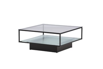 Sohvapöytä Maglehem 90x90x37,5 cm - Musta - Huonekalut - Pöytä & ruokailuryhmä - Sohvapöytä - Sohvapöytä säilytystilalla