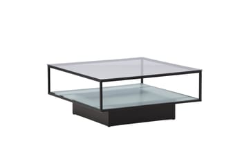 Sohvapöytä Maglehem 90x90x37,5 cm - Musta - Huonekalut - Pöytä & ruokailuryhmä - Sohvapöytä - Sohvapöytä säilytystilalla