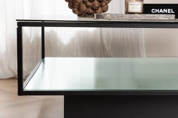 Sohvapöytä Maglehem 90x90x37,5 cm - Musta - Huonekalut - Pöytä & ruokailuryhmä - Sohvapöytä - Sohvapöytä säilytystilalla