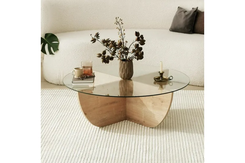 Sohvapöytä Makhan 90 cm, Tammi