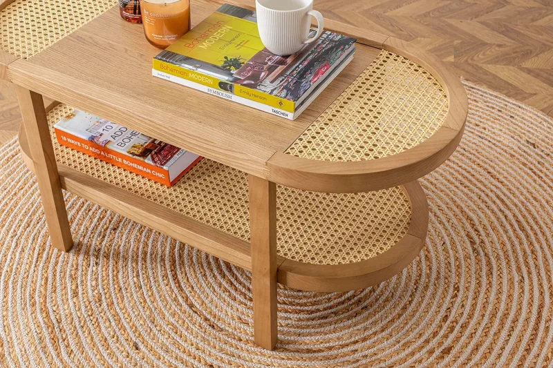Sohvapöytä Makwana 91 cm - Natural - Huonekalut - Pöytä & ruokailuryhmä - Sohvapöytä