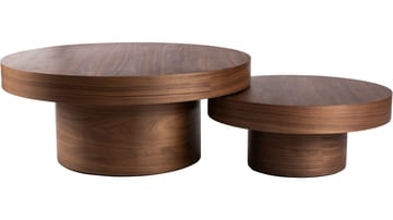 Sohvapöytä Malvik 30 cm / Ø70 cm - Saksanpähkinä - Huonekalut - Pöytä & ruokailuryhmä - Sohvapöytä