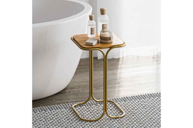 Sohvapöytä Mamta 30 cm - Kulta/Natural - Huonekalut - Pöytä & ruokailuryhmä - Sohvapöytä