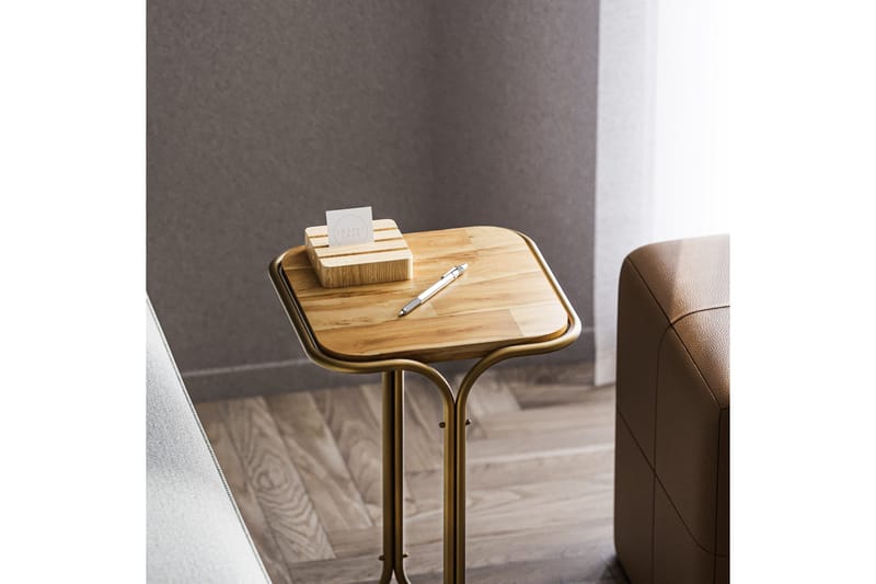 Sohvapöytä Mamta 30 cm - Kulta/Natural - Huonekalut - Pöytä & ruokailuryhmä - Sohvapöytä