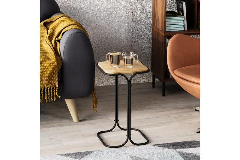 Sohvapöytä Mamta 30 cm, Musta/Natural