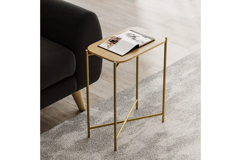 Sohvapöytä Mamta 40 cm - Kulta/Natural - Huonekalut - Pöytä & ruokailuryhmä - Sohvapöytä